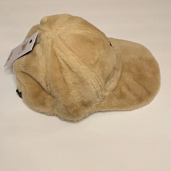 FILA Cap Shearling Adjustable Baseball Cap Tan New main image 8